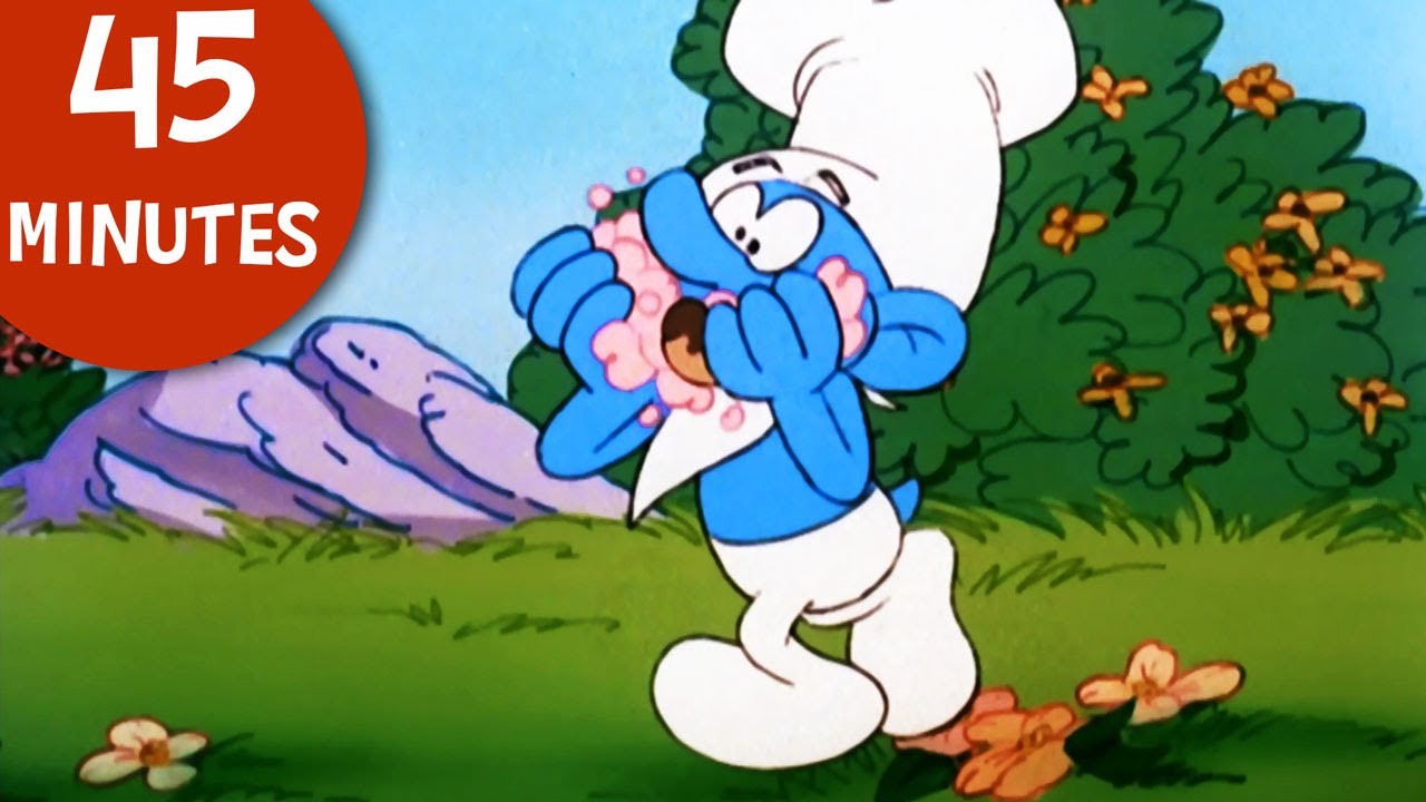 45 Minutes of Smurfs • Greedy LOVES all the FOOD! 🍔🍏🍉 • The Smurfs