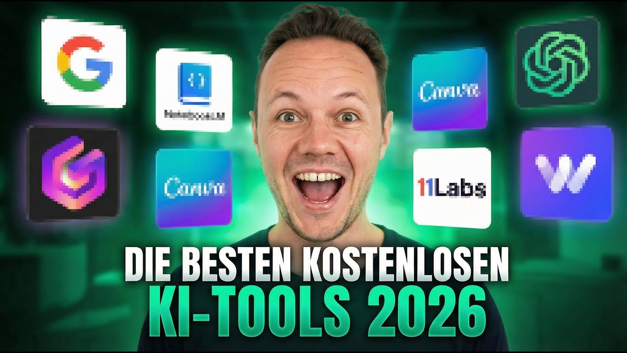 Die besten kostenlosen KI-Tools f&uuml;r 2026 (inklusive Geheimtipps)!