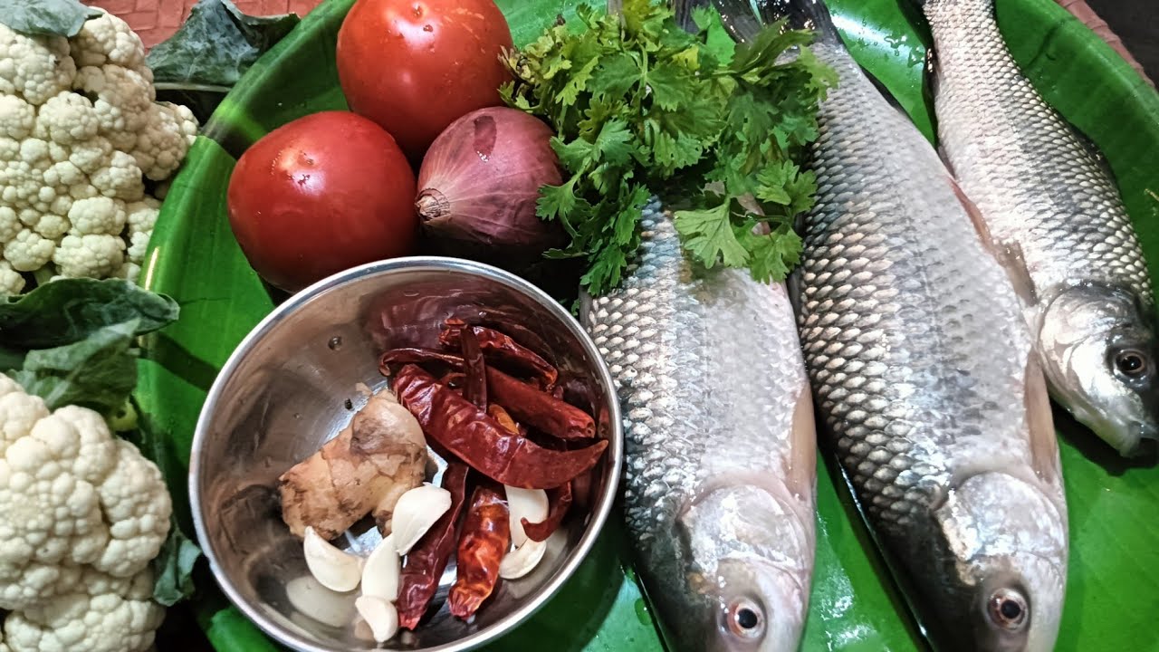 देसी स्टाइल रो मछली और फूलगोभी की लाजवाब करी |  😋🐟🥦#sehar #food #cooking #recipe  #viral #ytviral