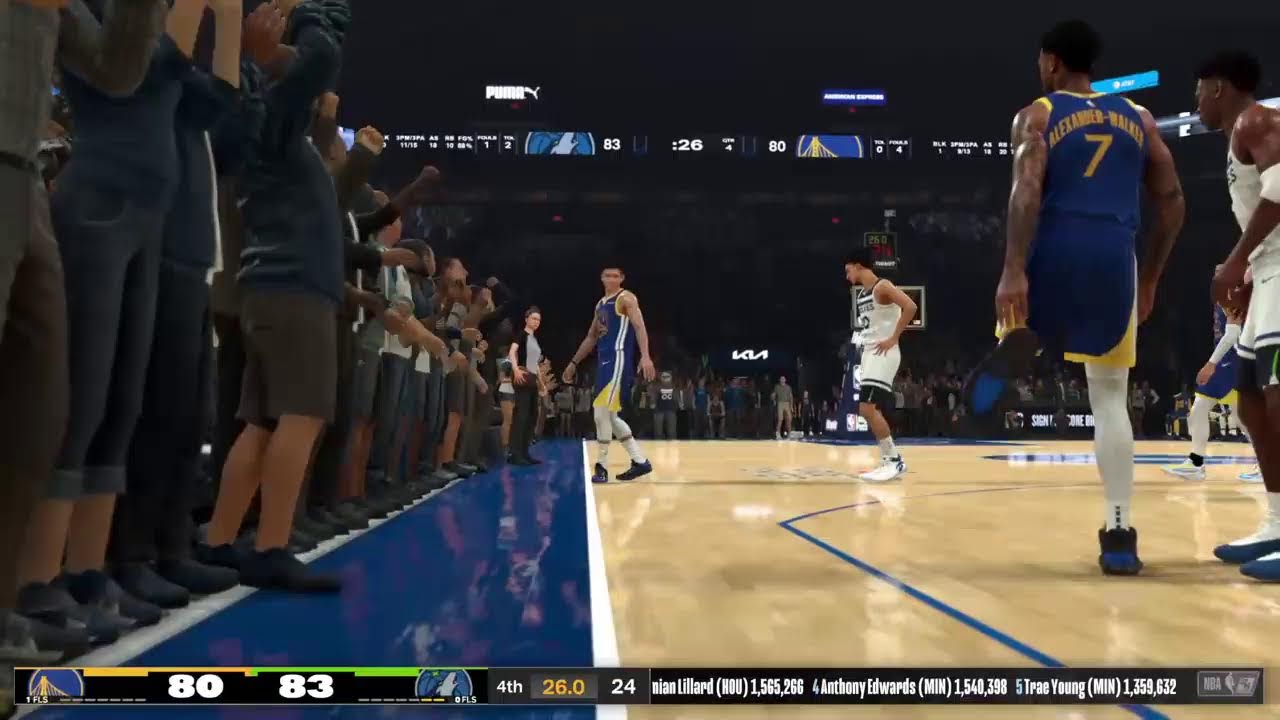 MIN Timberwolves vs GS Warriors /#JBLS10 #NBA2K Gm65