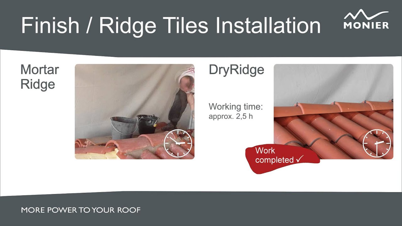 Mortar vs Dry Ridge Application