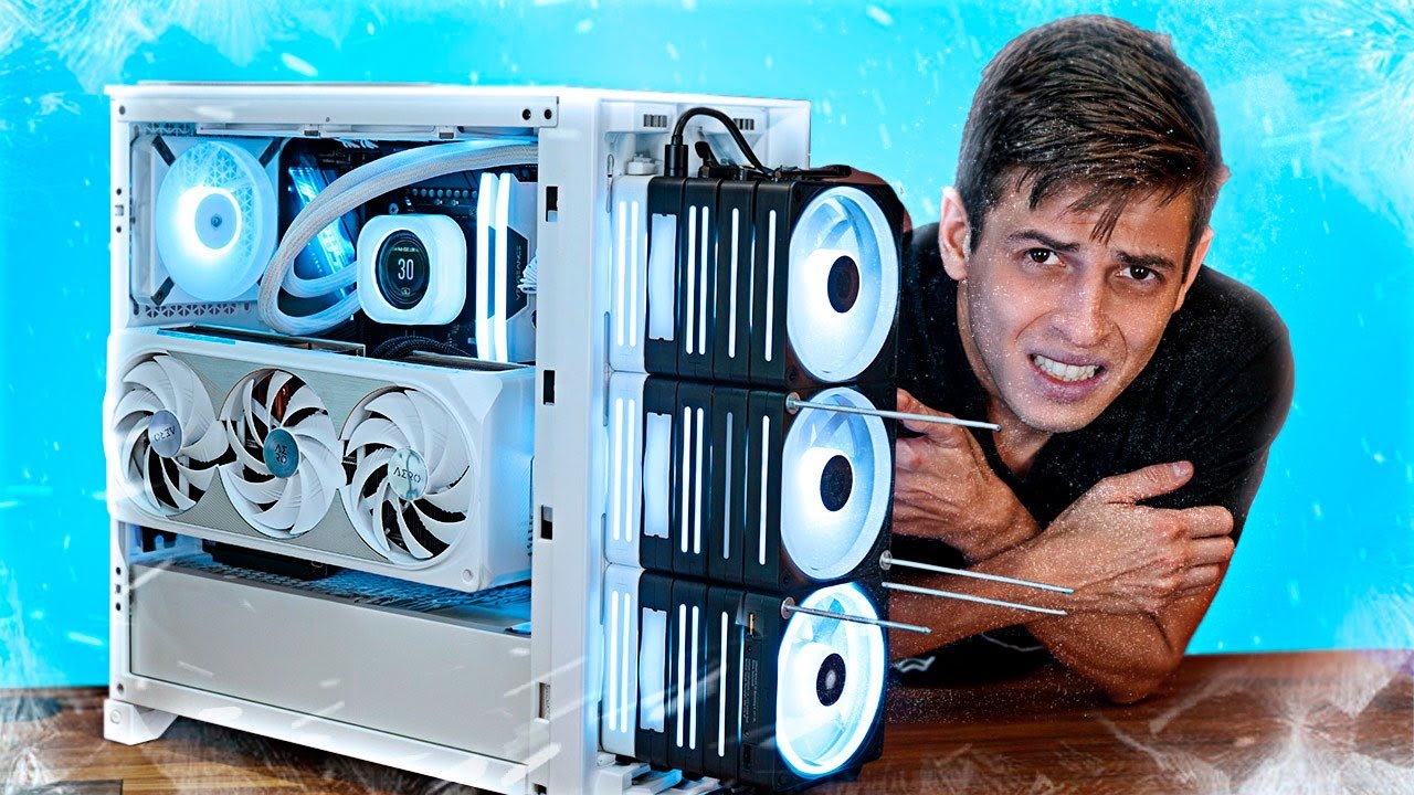 TENTEI CONGELAR O PC INSTALANDO 4X MAIS VENTOINHAS