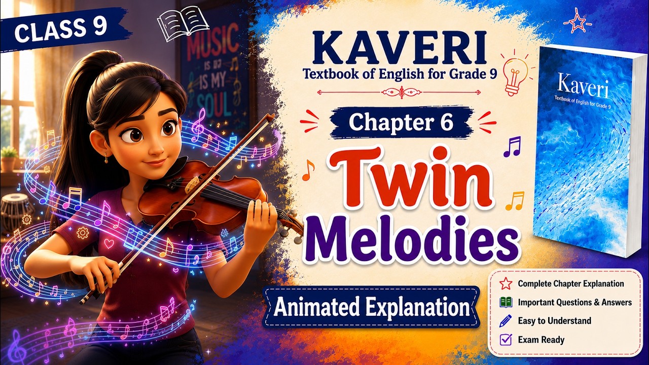 Twin Melodies || Chapter 6 || Class 9 Kaveri || Animated Explanation