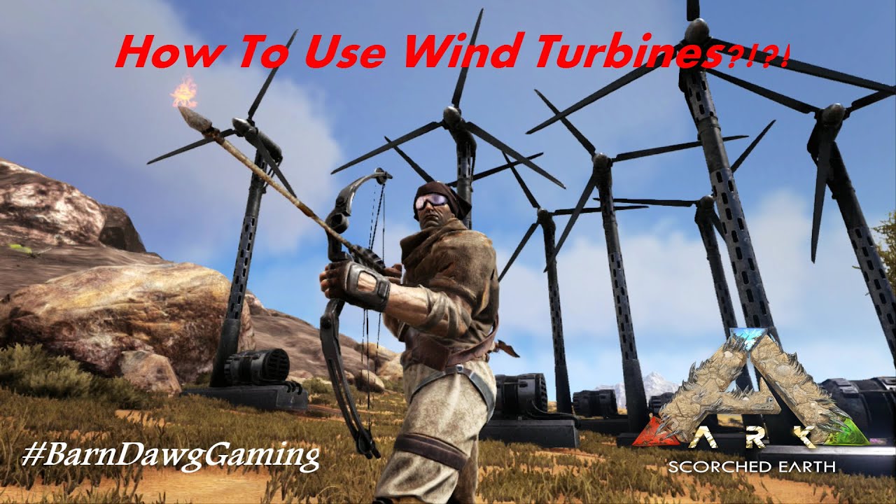 ARK Scorched Earth - How To Use The Wind Turbine Guide (Tips and Tricks)