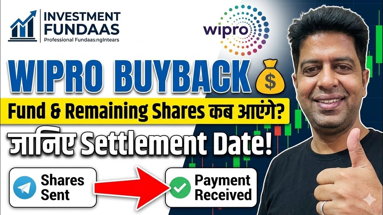 WIPRO BUYBACK 💰 When Will You Get Funds & Remaining Shares? Know the Settlement Date! #tips #wipr...