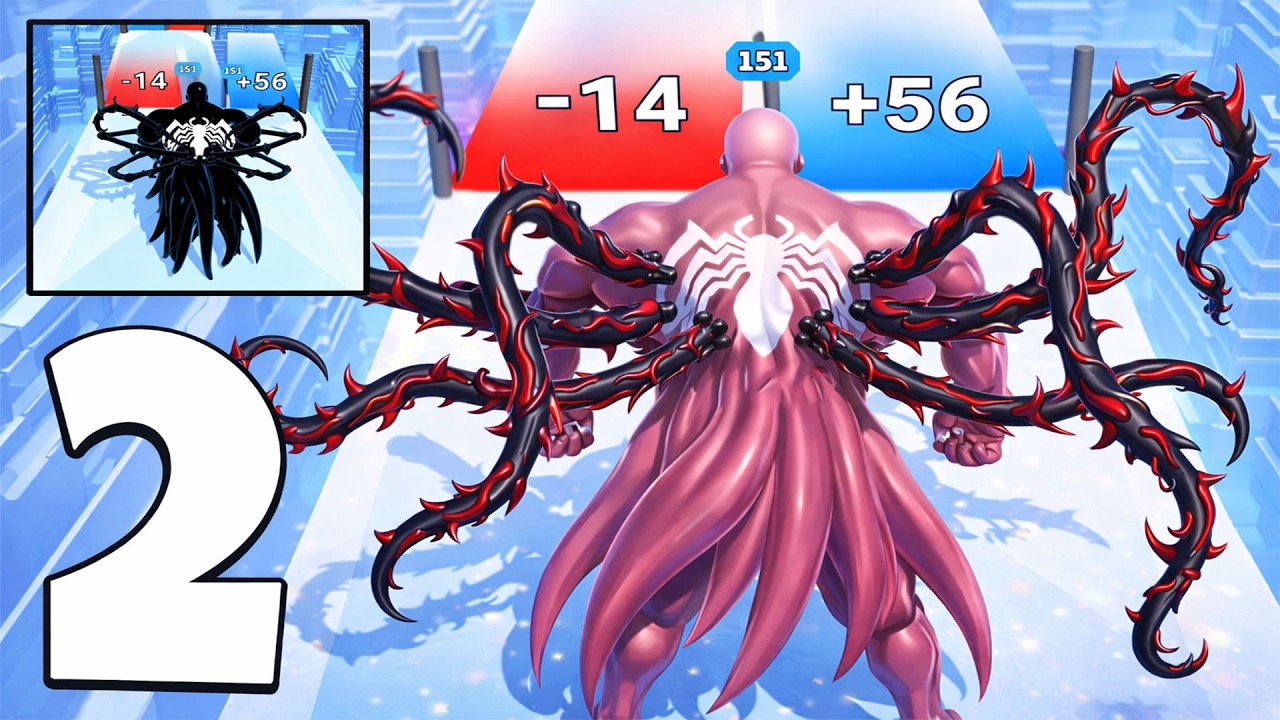 🕷️Venom Run 3D Gameplay Walkthrough Part 2 – First Levels & Symbiote Power (Android,iOS)
