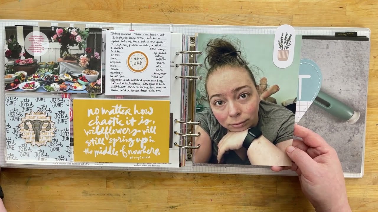 rukristin's 2022 Week in the Life Scrapbook Album Flipthrough (Ali Edwards' WitL Project)