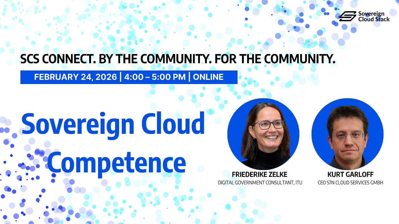 SCS Connect – Sovereign Cloud Competence