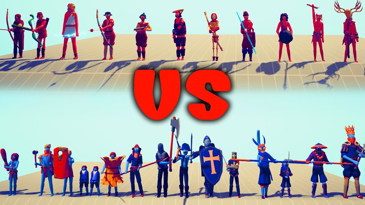 RANGED TEAM vs MELEE TEAM | TABS - Totally Accurate Battle Simulator