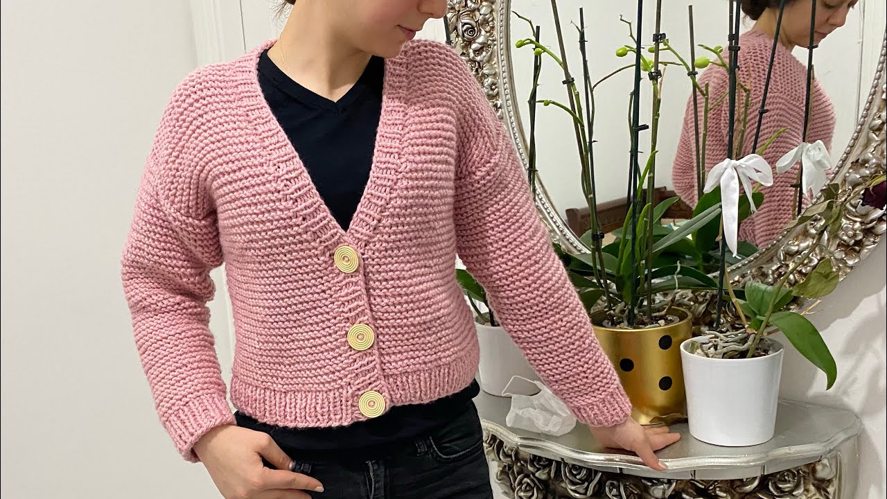 SON GÜNLERİN MODASINA BİZ DE UYALIM ZİNCİR HAROŞA TEKNİĞİ İLE CROP HIRKA