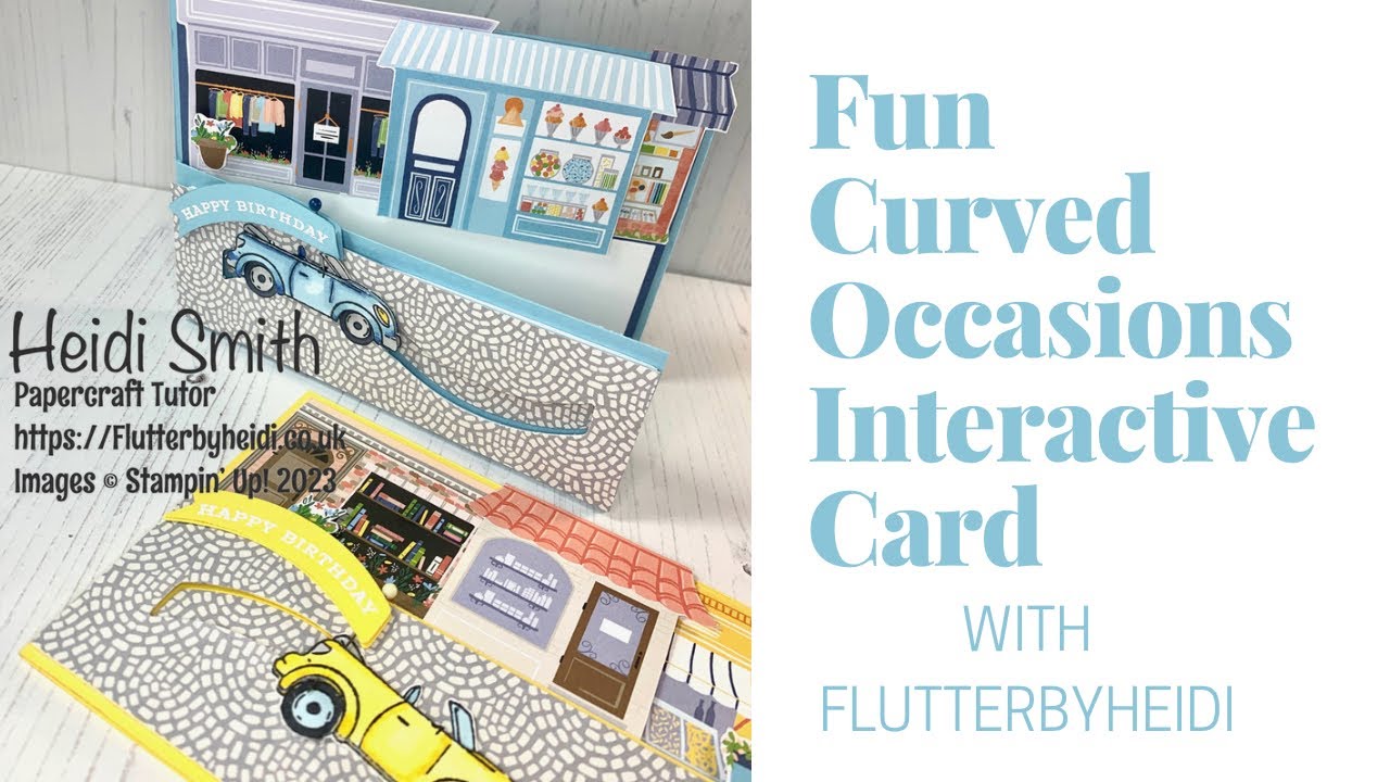Curved Occasions Interactive Drive along Card