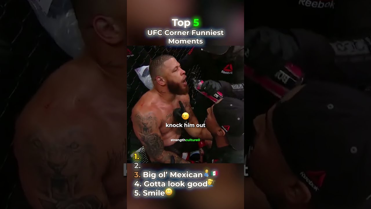Top 5 Funniest Corner Moments in the UFC 😭 