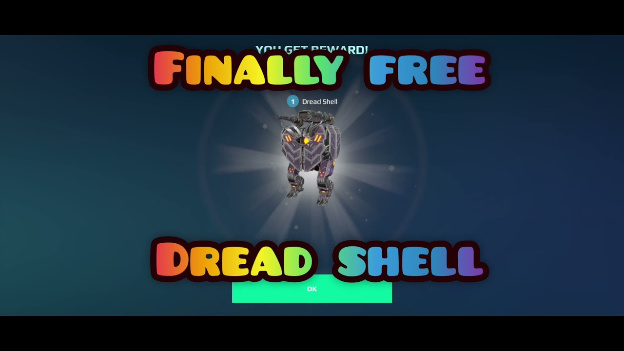 I got free Dread shell from operation pass 😋😋😋😋  #warrobots