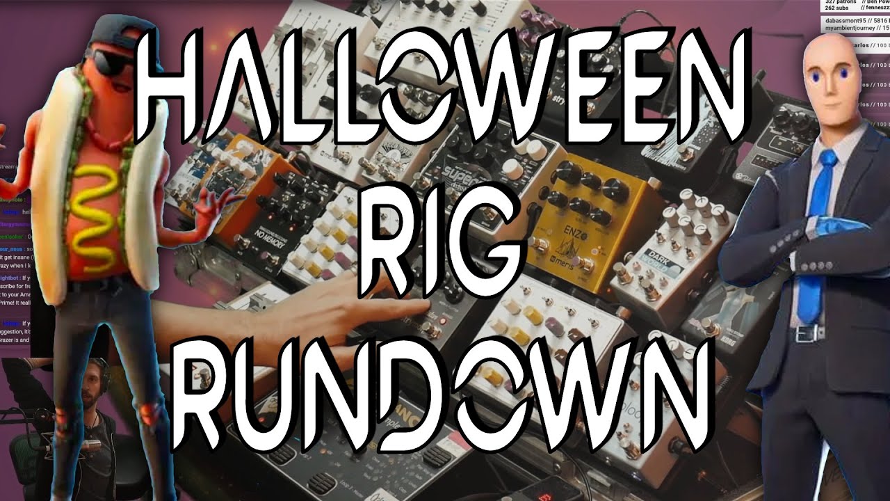 Rig Rundown (Spooky Halloween Pedalboard Edition)