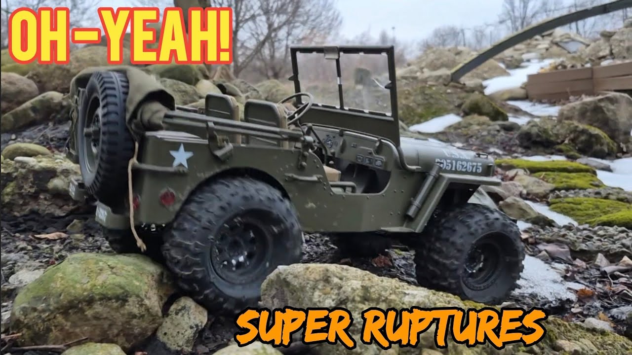 Jconcepts SUPER RUPTURES = Instant trail beast! Roc Hobby mb scaler willy's jeep tested