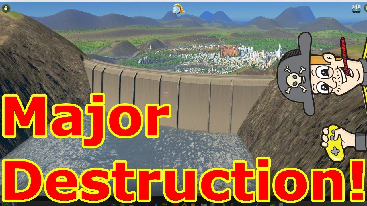 Cities Skylines Huge Dam Breach!
