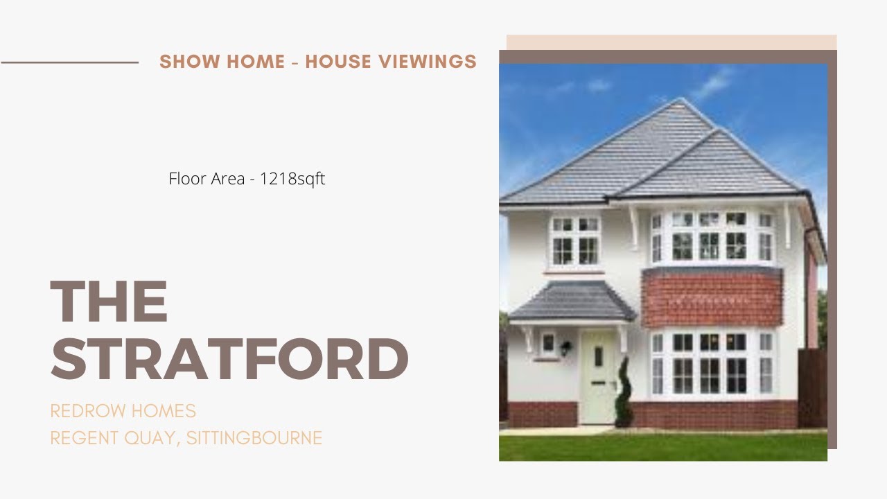 New Build Home | Show Home Tours | The Stratford | Redrow Homes | Regent Quay, Sittingbourne, Kent