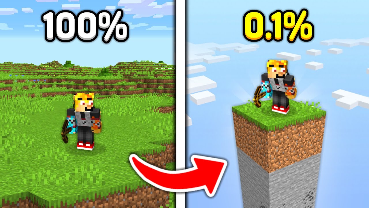 Minecraft, kde zbylo jen 0.1% z cel&eacute;ho světa...
