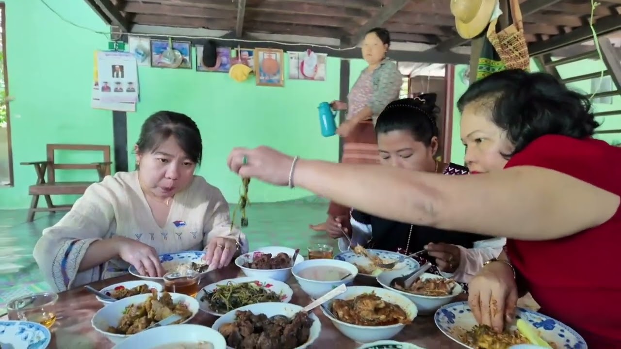 ရွာကအမျိုးတွေဆီ အလည် သွားကြမယ် A visit to the relatives..#village#nature
