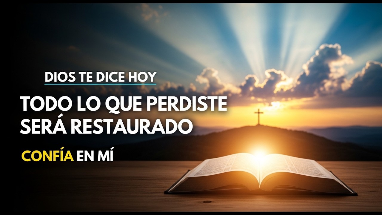 Dios Te Dice Hoy: Todo Lo Que Perdiste Será Restaurado, Confía En Mí!