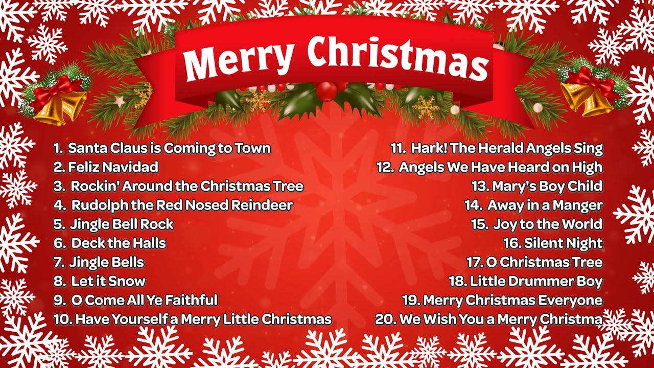 Top 50 Christmas Songs and Carols 🎄 Best Christmas Music Playlist