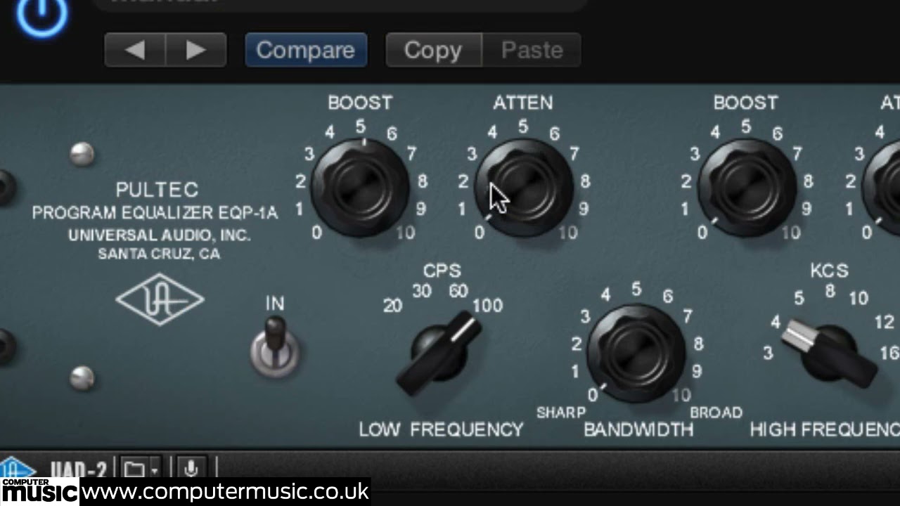 Bass Guitar EQ with UAD Pultec and Harrison plugins