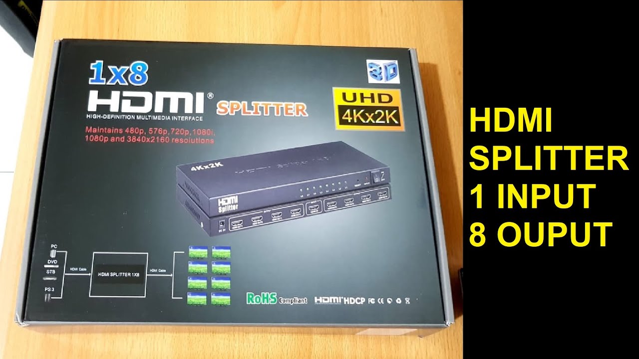 HDMI Splitter 1x8 (1 in to 8 out)