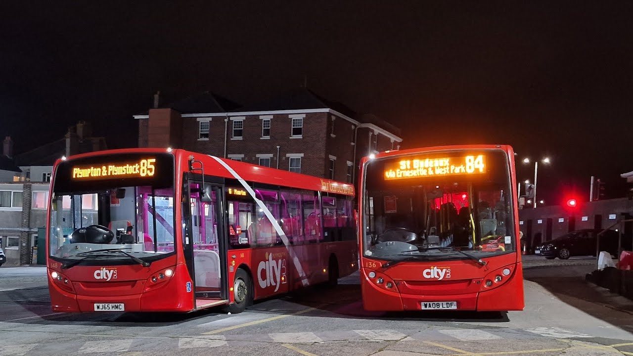 Plymouth Citybus Enviro 200 Dart WA08 LDF (136) on 84 to Milehouse