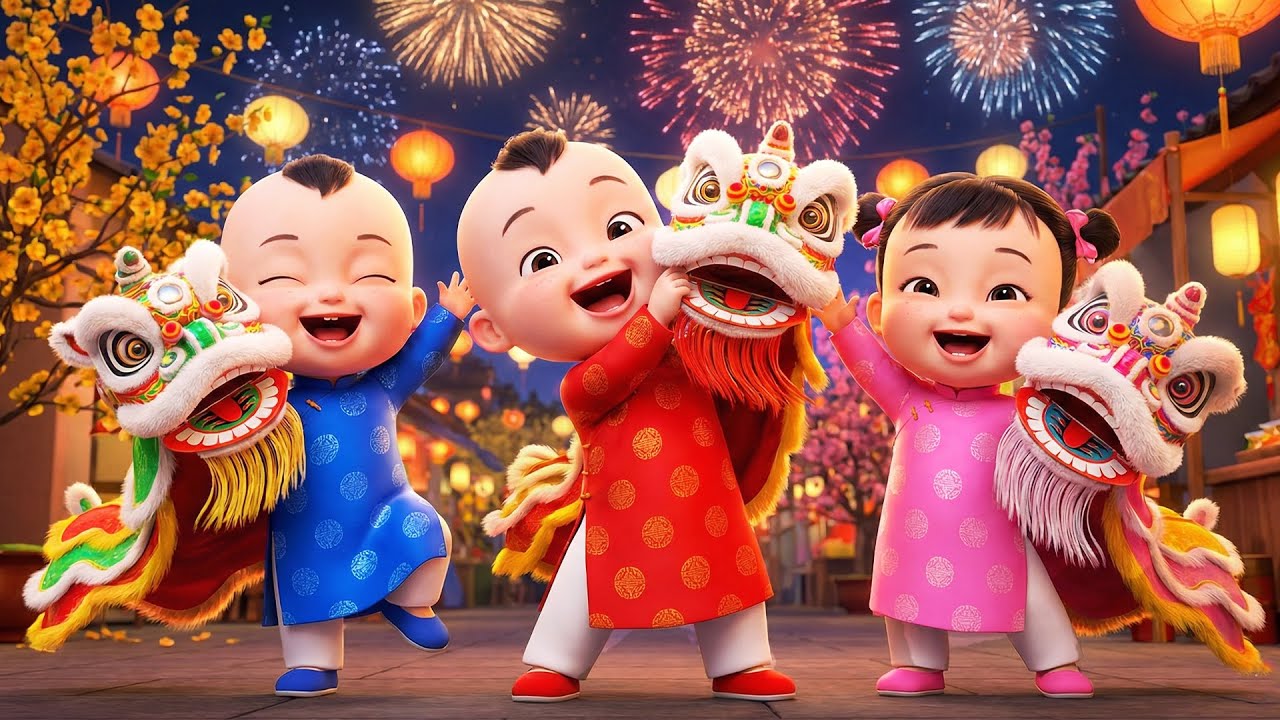 Nhạc Xuân Thiếu Nhi 🧧 Bé Đón Tết Sang 🎊 Nhạc Chúc Tết Vui Nhộn Cho Bé Cả Nhà Cùng Cười