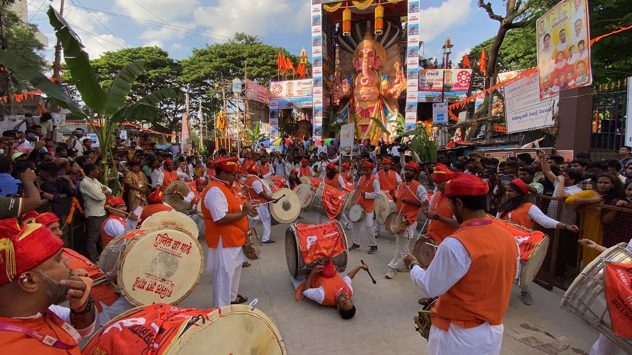Puneri Dhol at Khairatabad Ganesh 2023 | Mitraangan Pathak Hyderabad | Khairatabad Bada Ganesh 2023