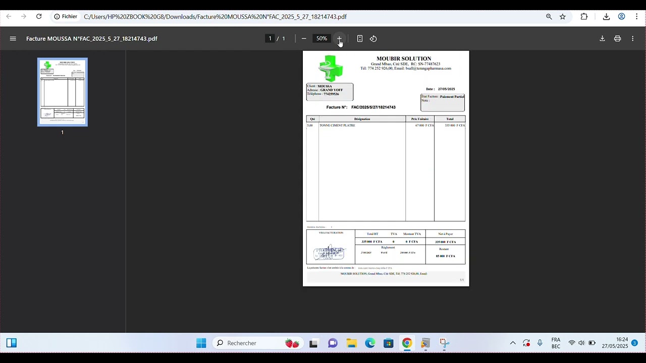 Logiciel Gestion Commerciale Partie 1