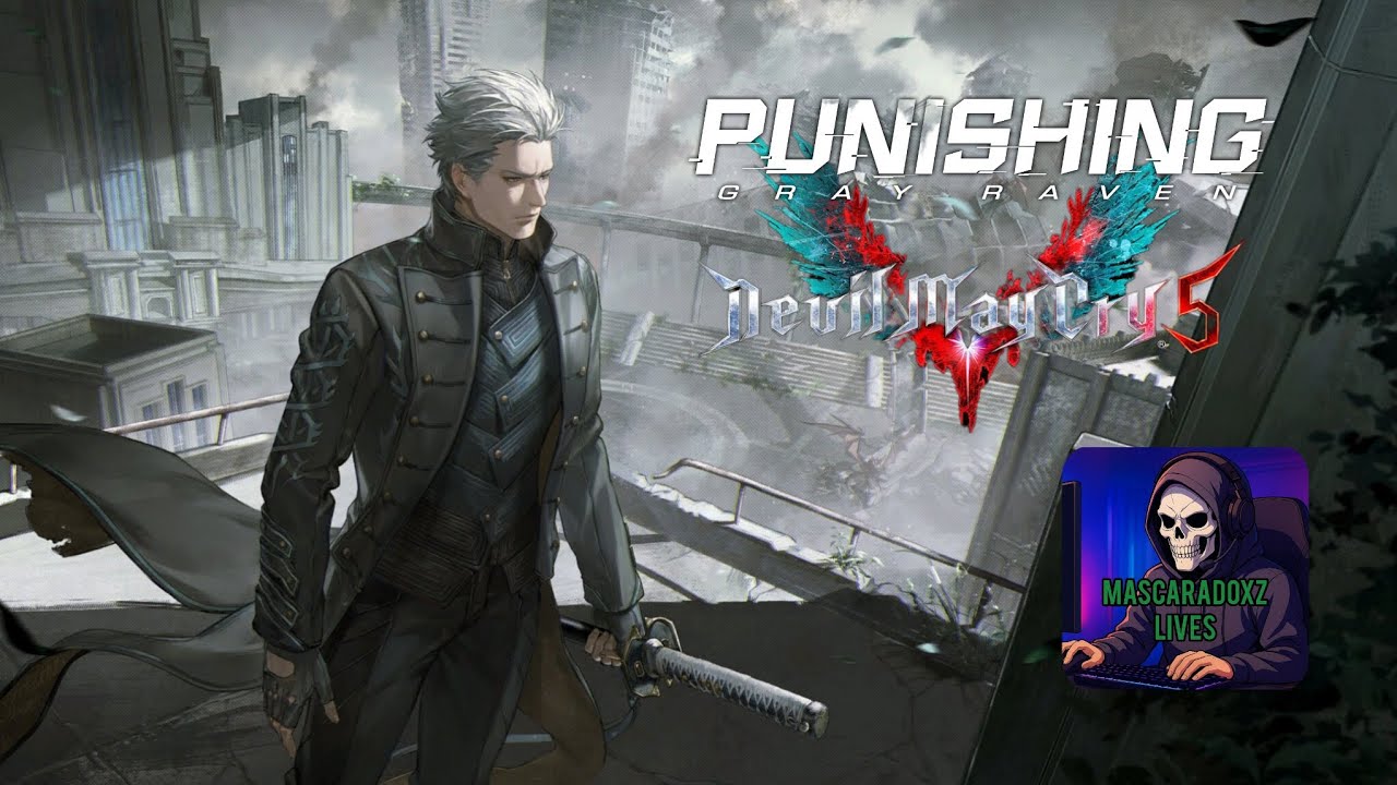 Punishing Gray Raven x Devil May Cry - tentando jogar com Vergil