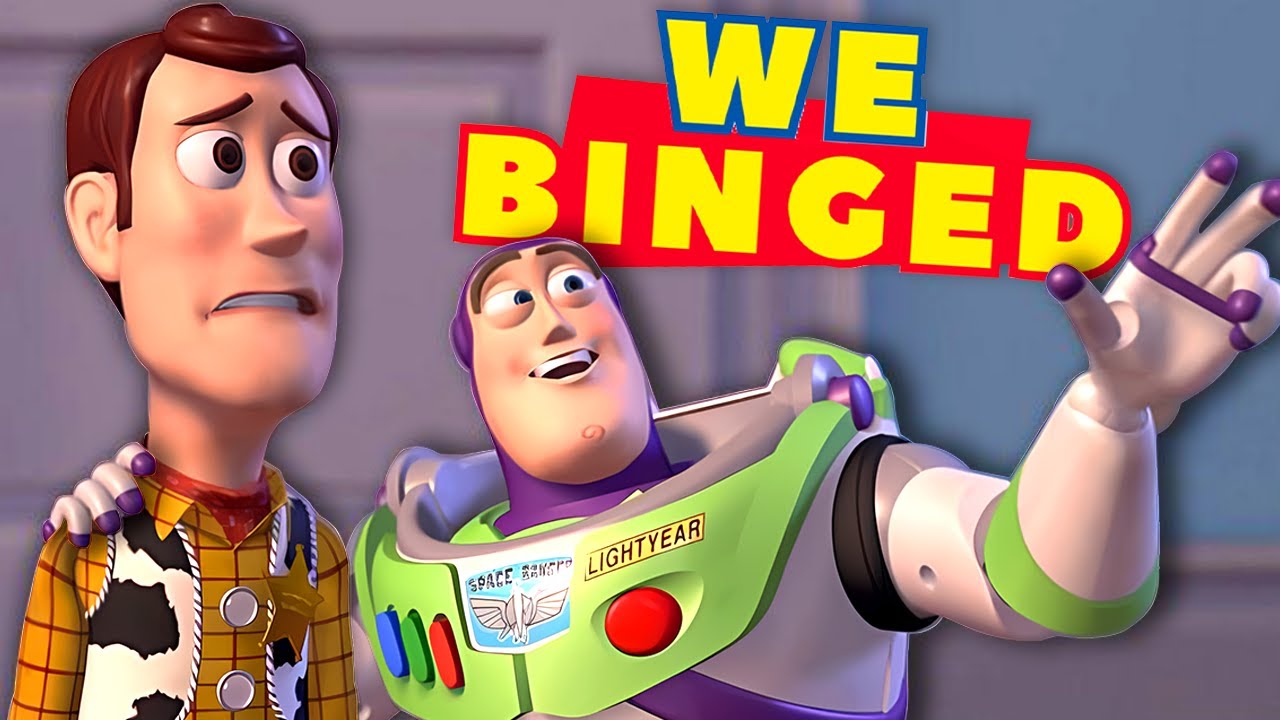 we BINGED every Toy Story movie...