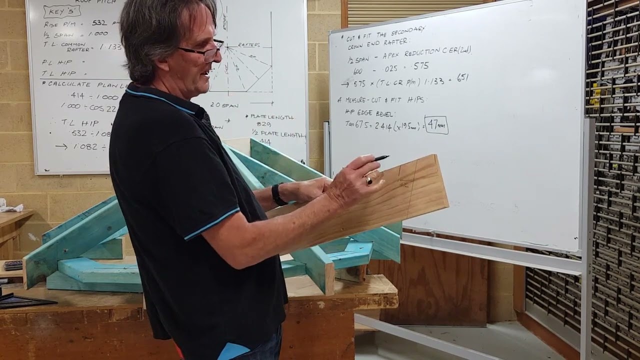 Semi Octagonal Roof Part #3   Measure, cut and fit the Hips