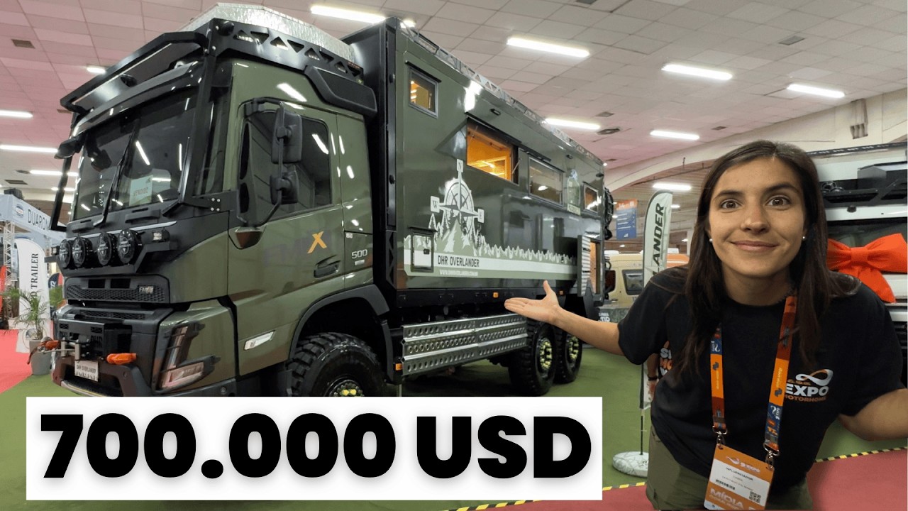 Así es por DENTRO un MOTORHOME en un CAMIÓN 6X6 🚛 VanTour ExpoMotorhome Brasil 🇧🇷