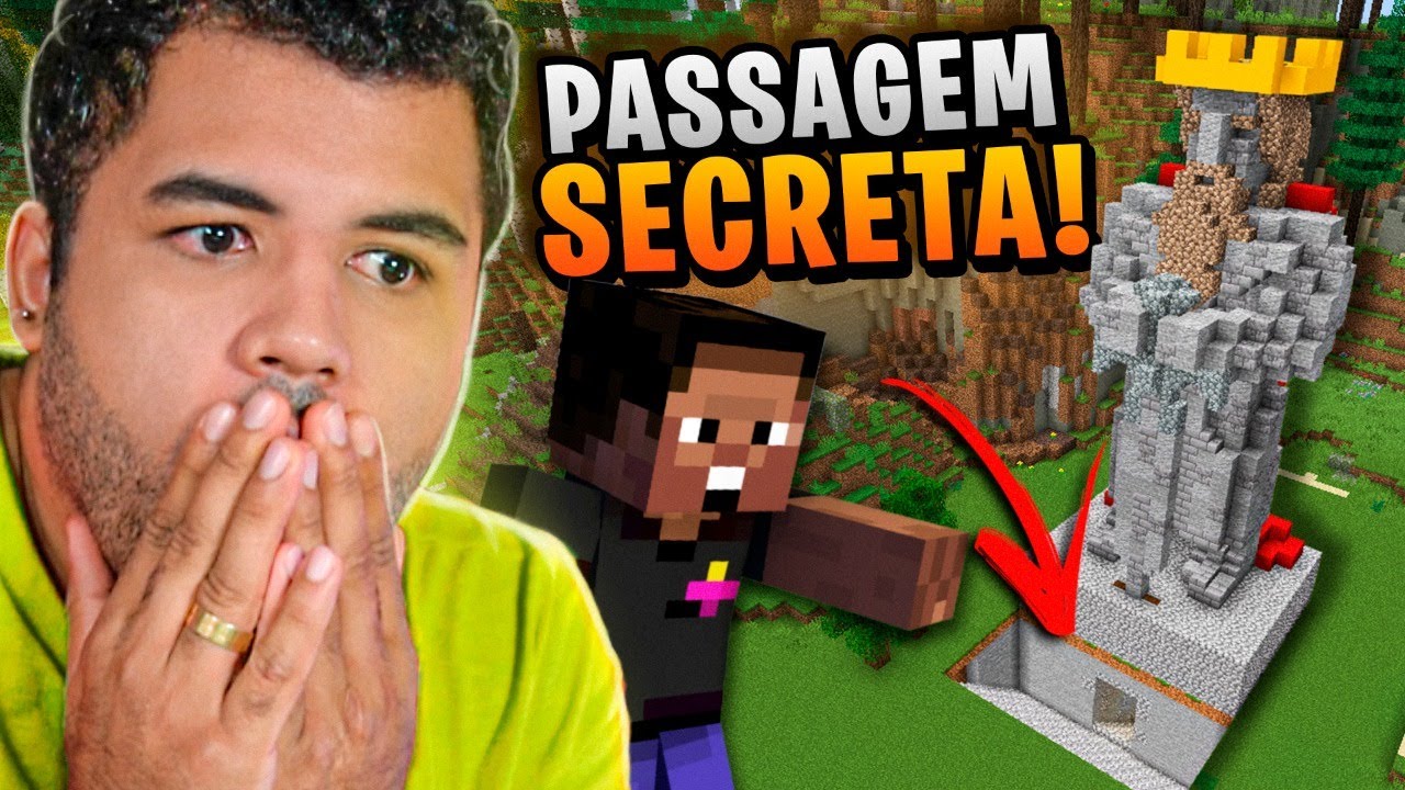 ENCONTRAMOS UMA PASSAGEM SECRETA NO NOSSO MAPA! - MINECRAFT S02 #30