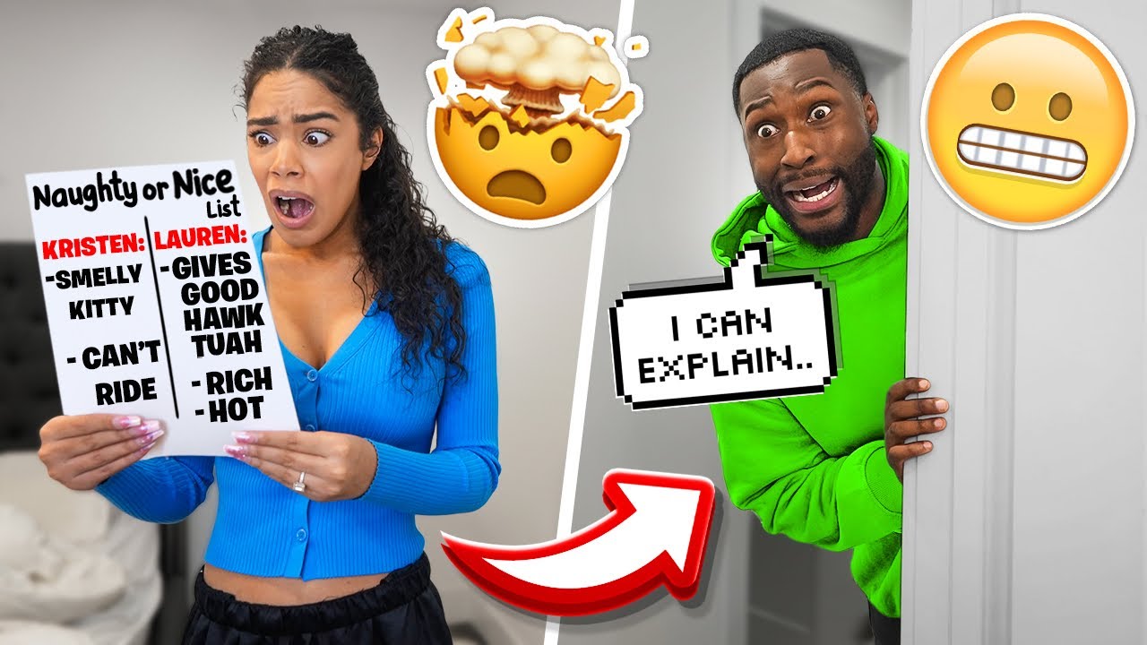 My Fiancée Found My NAUGHTY GIRLS List! *SHE GOES CRAZY*