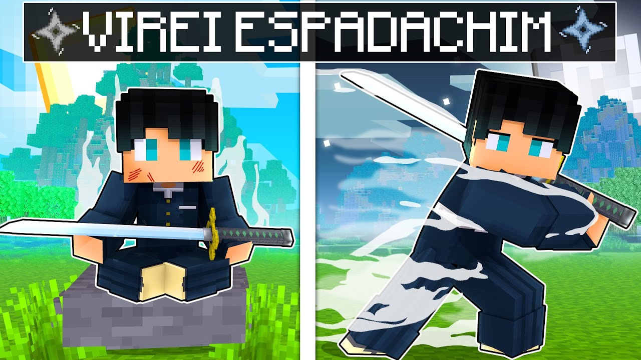P3DRU TREINOU e virou um ESPADACHIM DA NEVOA no Minecraft
