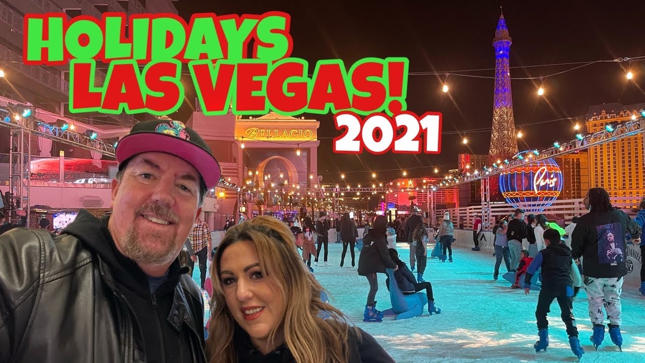 Holidays in Las Vegas! Strip Hotels Decor & Christmas Events + Cosmo Skating Rink,Forum Shops & More