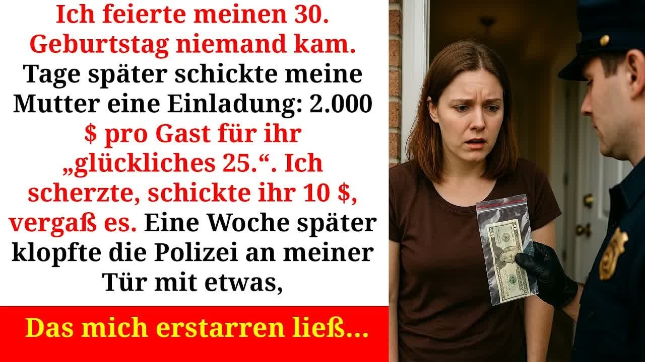 Ich schickte meiner Mutter 10 $, als Witz eine Woche später kam die Polizei…