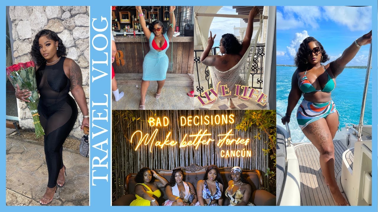 CANCUN VLOG | @GinaJyneen BIRTHDAY TRIP • BOAT PARTIES,  INCLUSIVE RESORTS, LIT RESTAURANTS & MORE