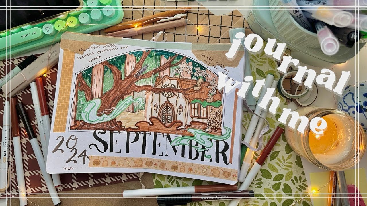 COTTAGECORE WITCH JOURNAL SPREADS &bull; a cozy and witchy theme for your bullet journal🌿