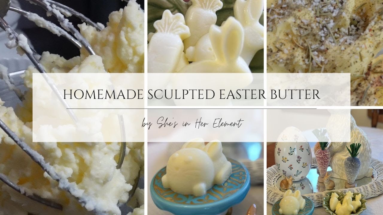 Best Ever // Easy Homemade Sculpted Easter Butter // #easter #homemade #butter #easyrecipe #howto