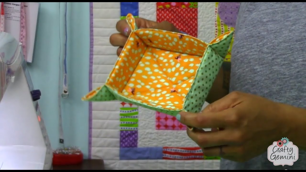 Catch-All Fabric Basket Tutorial- DIY