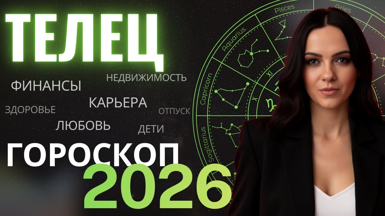 ТЕЛЕЦ ГОРОСКОП 2026 | Прогноз на 2026 год для Тельца | Финансы, любовь, карьера, здоровье