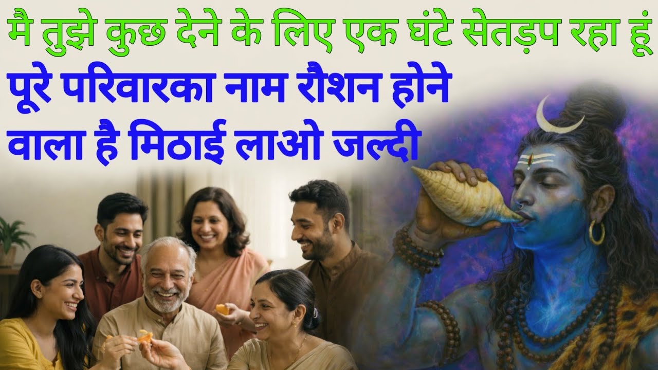मिठाई लाओ जल्दी मै तुझे कुछ देने के लिए एक घंटे सेतड़प रहा हूं पूरे परिवारका नाम रौशन होने वाला है 