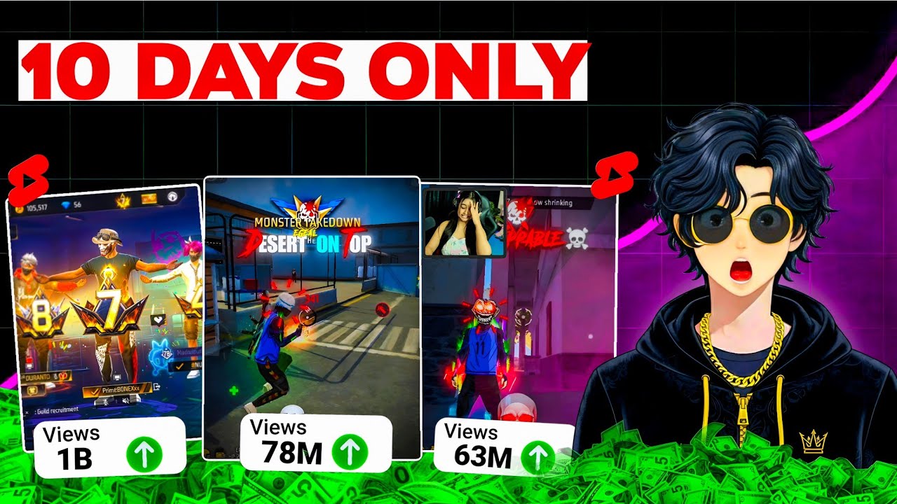 I Tried 10 Days Gaming Shorts Upload Challenge | 0→1000 Subs LIVE 