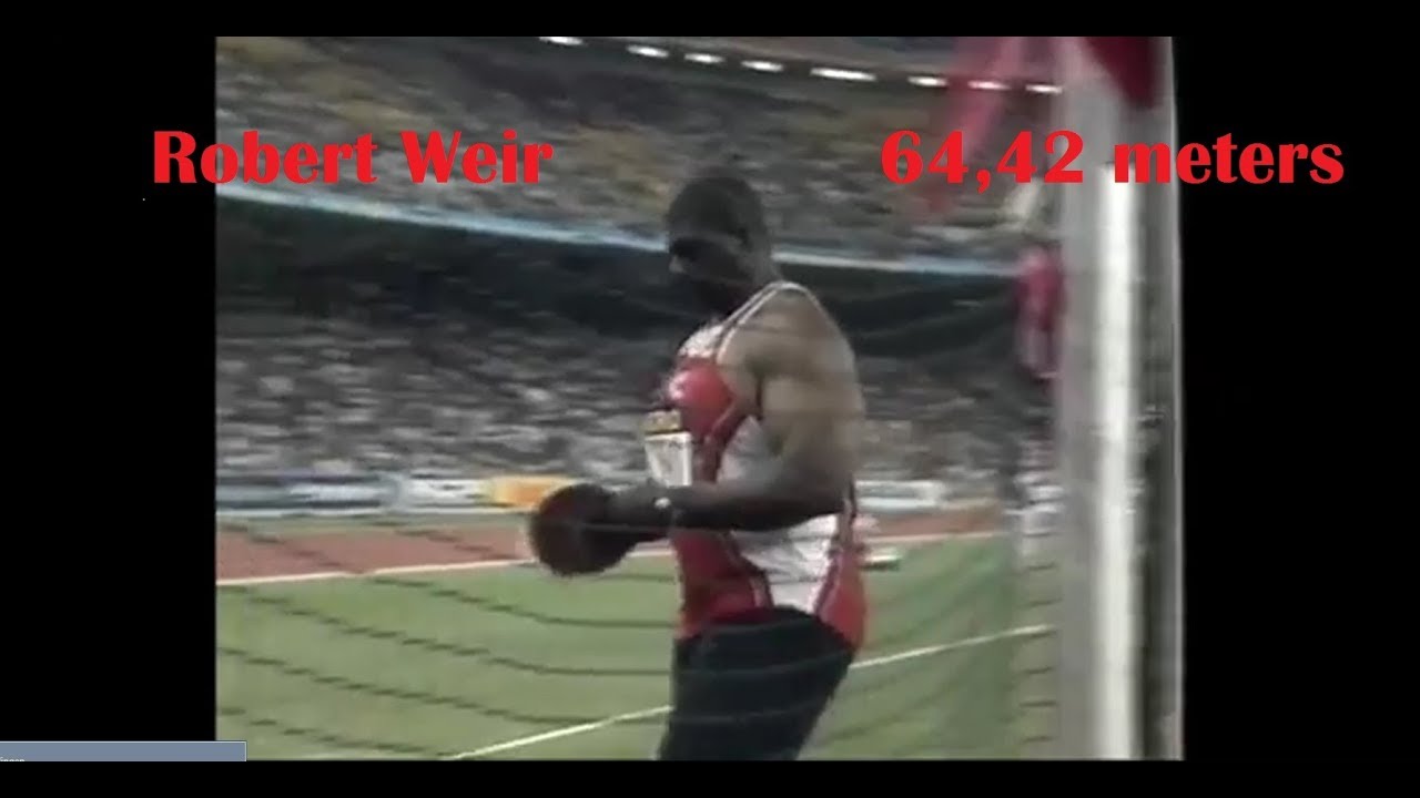 Robert Weir 64.42 meters Discus Commonwealth Games Kuala Lumpar 1998.