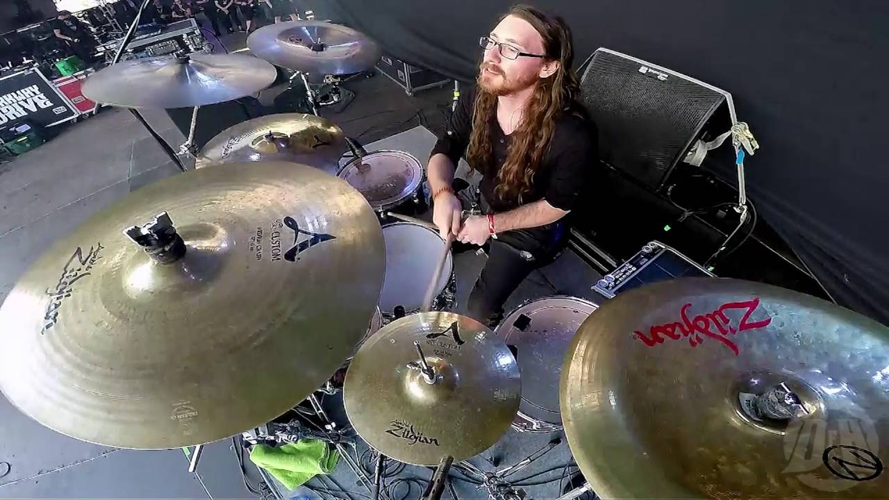 ABORTED@Cadaverous Banquet-Ken Bedene-live in Brutal Assault 2016 (Drum Cam)