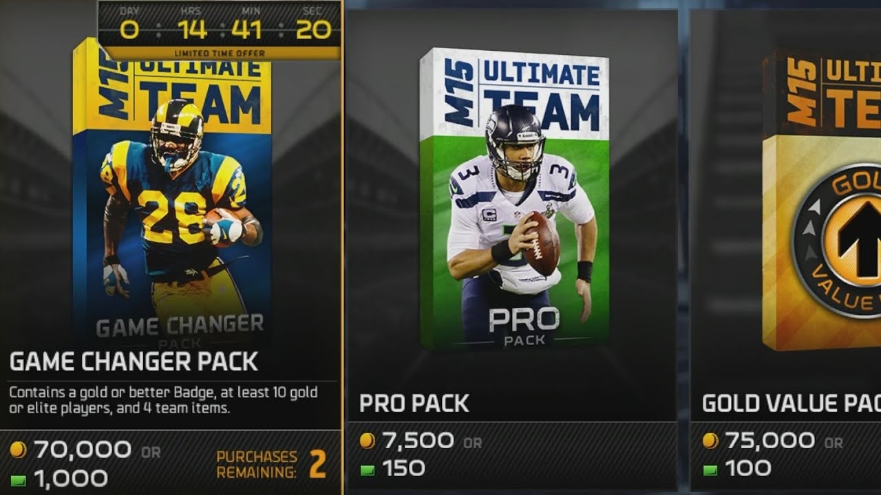 Madden NFL 15 Ultimate Team - Game Changer Packs!